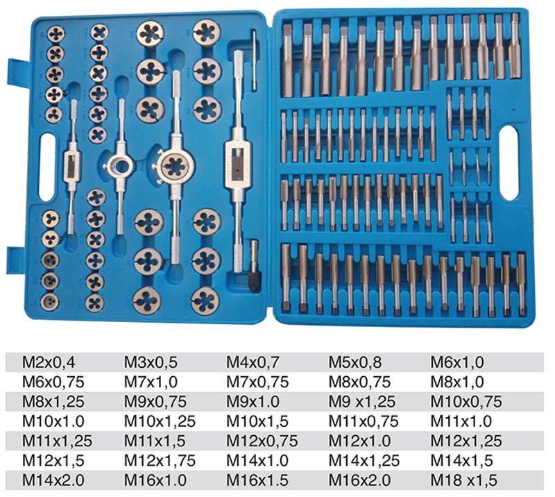 Gjengeset Metrisk M2 - M18