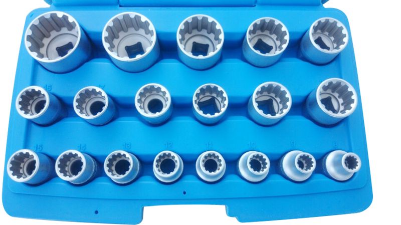 Spline pipe sett 8 -32mm